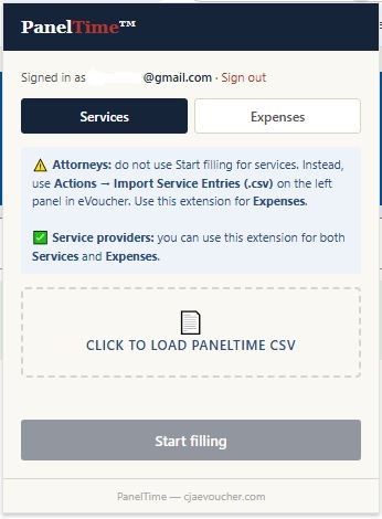 PanelTime Chrome extension